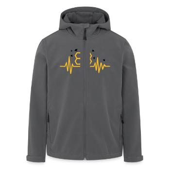 Imker - Recycelte Männer Softshell-Jacke von Stanley/Stella - Anthrazit - Vorne - AI Model Male 185 light (185cm)