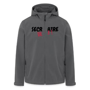 Sekretärin / Sekretariat / Assistenten / Manager - Recycelte Männer Softshell-Jacke von Stanley/Stella - Anthrazit - Vorne - AI Model Male 185 light (185cm)