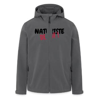 Naturismus / FKK / Nudismus / Naturist - Recycelte Männer Softshell-Jacke von Stanley/Stella - Anthrazit - Vorne - AI Model Male 185 light (185cm)
