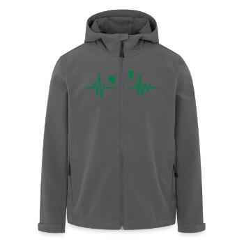 Vegan - Recycelte Männer Softshell-Jacke von Stanley/Stella - Anthrazit - Vorne - AI Model Male 185 light (185cm)