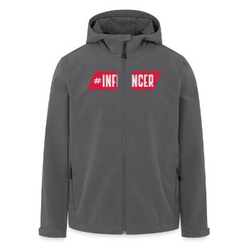 hashtag influencer - Recycelte Männer Softshell-Jacke von Stanley/Stella - Anthrazit - Vorne - AI Model Male 185 light (185cm)