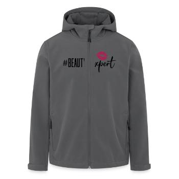 beauty expert lips - Recycelte Männer Softshell-Jacke von Stanley/Stella - Anthrazit - Vorne - AI Model Male 185 light (185cm)