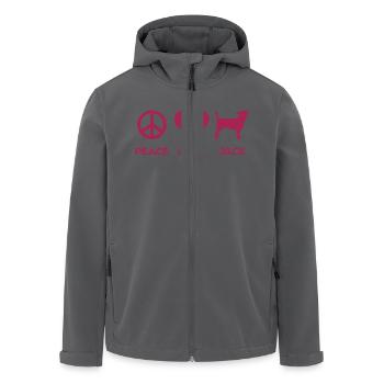 Jack Russell - Recycelte Männer Softshell-Jacke von Stanley/Stella - Anthrazit - Vorne - AI Model Male 185 light (185cm)