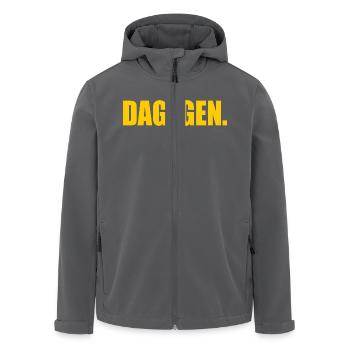 Dagegen - Recycelte Männer Softshell-Jacke von Stanley/Stella - Anthrazit - Vorne - AI Model Male 185 light (185cm)