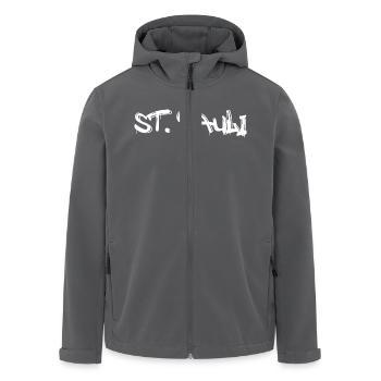 St. Pauli Hamburg - Recycelte Männer Softshell-Jacke von Stanley/Stella - Anthrazit - Vorne - AI Model Male 185 light (185cm)