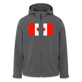 Kanada (Flagge) - Recycelte Männer Softshell-Jacke von Stanley/Stella - Anthrazit - Vorne - AI Model Male 185 light (185cm)