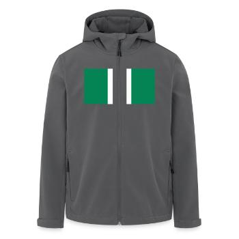 Flagge von Nigeria / Drapeau Nigéria - Recycelte Männer Softshell-Jacke von Stanley/Stella - Anthrazit - Vorne - AI Model Male 185 light (185cm)