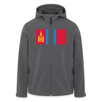Mongolei Flagge / Drapeau Mongolie - Recycelte Männer Softshell-Jacke von Stanley/Stella - Anthrazit - Vorne - AI Model Male 185 light (185cm)