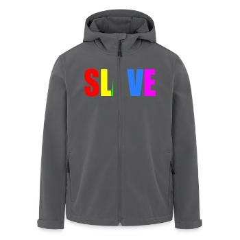 Slave - Recycelte Männer Softshell-Jacke von Stanley/Stella - Anthrazit - Vorne - AI Model Male 185 light (185cm)