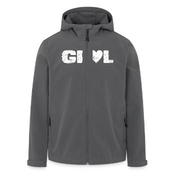 Liebe Schotter - Recycelte Männer Softshell-Jacke von Stanley/Stella - Anthrazit - Vorne - AI Model Male 185 light (185cm)