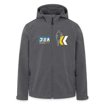 Jena Active Lauf - Recycelte Männer Softshell-Jacke von Stanley/Stella - Anthrazit - Vorne - AI Model Male 185 light (185cm)