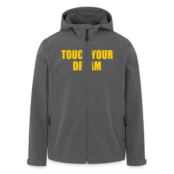 touch your dream - Recycelte Männer Softshell-Jacke von Stanley/Stella - Anthrazit - Vorne - AI Model Male 185 light (185cm)