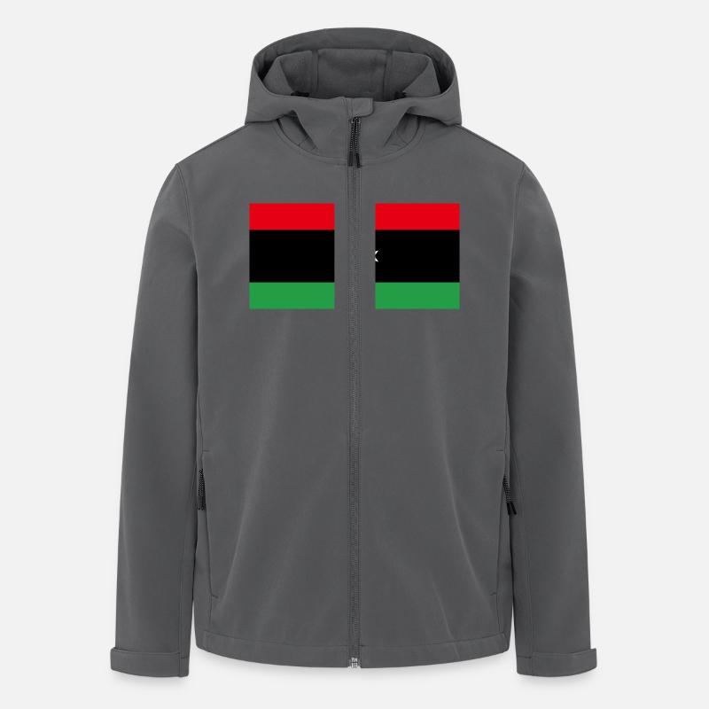 Libyen - Recycelte Männer Softshell-Jacke von Stanley/Stella - Anthrazit