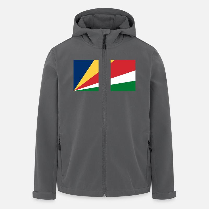 Seychellen - Recycelte Männer Softshell-Jacke von Stanley/Stella - Anthrazit