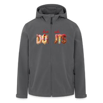 Donuts 356276 - Recycelte Männer Softshell-Jacke von Stanley/Stella - Anthrazit - Vorne - AI Model Male 185 light (185cm)