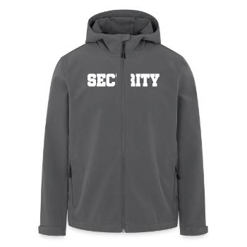 Security - Sicherheitsdienst - Bewachung - Schutz - Recycelte Männer Softshell-Jacke von Stanley/Stella - Anthrazit - Vorne - AI Model Male 185 light (185cm)