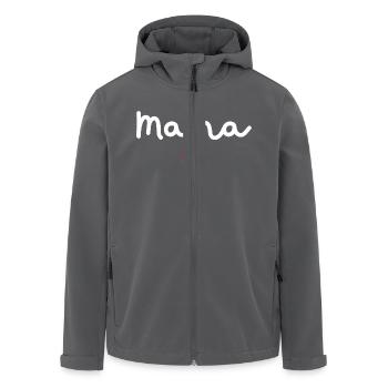 Mama of Love - Mama Geschenk - Recycelte Männer Softshell-Jacke von Stanley/Stella - Anthrazit - Vorne - AI Model Male 185 light (185cm)