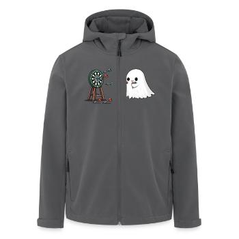 Geist Dartspieler Kostüm Halloween - Recycelte Männer Softshell-Jacke von Stanley/Stella - Anthrazit - Vorne - AI Model Male 185 light (185cm)