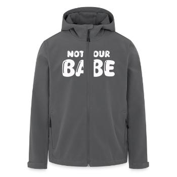 not your babe - Recycelte Männer Softshell-Jacke von Stanley/Stella - Anthrazit - Vorne - AI Model Male 185 light (185cm)
