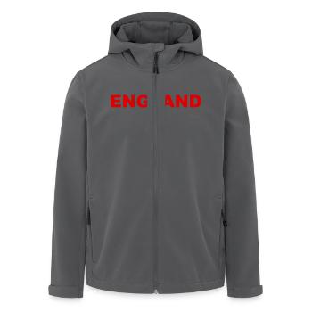 England - Soccer - Football - Fußball - GB - Recycelte Männer Softshell-Jacke von Stanley/Stella - Anthrazit - Vorne - AI Model Male 185 light (185cm)