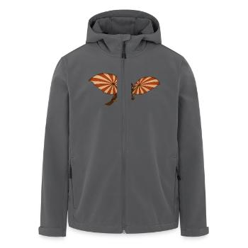 Ulmer Spatz als Schneider von Ulm - Recycelte Männer Softshell-Jacke von Stanley/Stella - Anthrazit - Vorne - AI Model Male 185 light (185cm)