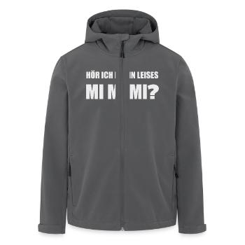 Hör ich da ein leises Mimimi? - Recycelte Männer Softshell-Jacke von Stanley/Stella - Anthrazit - Vorne - AI Model Male 185 light (185cm)