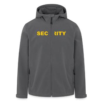 Security - Sicherheitsdienst - Türsteher - Recycelte Männer Softshell-Jacke von Stanley/Stella - Anthrazit - Vorne - AI Model Male 185 light (185cm)