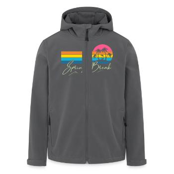 Spring Break - Recycelte Männer Softshell-Jacke von Stanley/Stella - Anthrazit - Vorne - AI Model Male 185 light (185cm)
