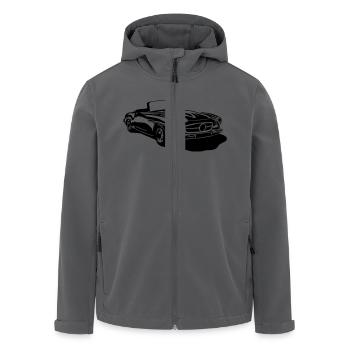Vektorgrafik - Recycelte Männer Softshell-Jacke von Stanley/Stella - Anthrazit - Vorne - AI Model Male 185 light (185cm)