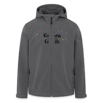 Throwing Kindness around like Confetti - Recycelte Männer Softshell-Jacke von Stanley/Stella - Anthrazit - Vorne - AI Model Male 185 light (185cm)