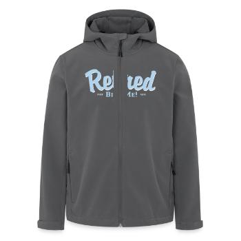 Retired Bite Me! - Recycelte Männer Softshell-Jacke von Stanley/Stella - Anthrazit - Vorne - AI Model Male 185 light (185cm)