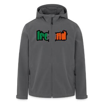 Irland - grün-weiß-orange - Recycelte Männer Softshell-Jacke von Stanley/Stella - Anthrazit - Vorne - AI Model Male 185 light (185cm)