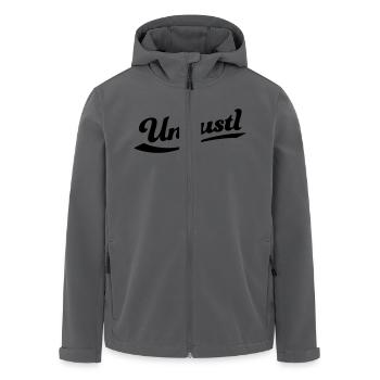 Ungustl II – Wiener Dialekt - Recycelte Männer Softshell-Jacke von Stanley/Stella - Anthrazit - Vorne - AI Model Male 185 light (185cm)