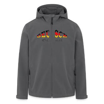 Deutsch - Original - Recycelte Männer Softshell-Jacke von Stanley/Stella - Anthrazit - Vorne - AI Model Male 185 light (185cm)