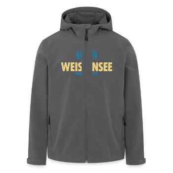 Capitol Of Germany Berlin - Weissensee - Recycelte Männer Softshell-Jacke von Stanley/Stella - Anthrazit - Vorne - AI Model Male 185 light (185cm)