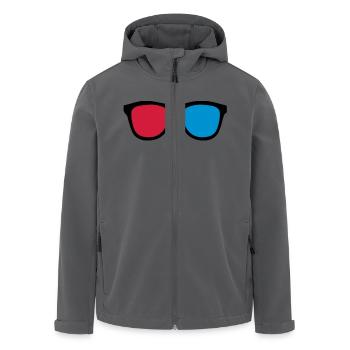 3D-Brillen - Recycelte Männer Softshell-Jacke von Stanley/Stella - Anthrazit - Vorne - AI Model Male 185 light (185cm)