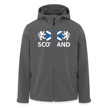 Scotland - Recycelte Männer Softshell-Jacke von Stanley/Stella - Anthrazit - Vorne - AI Model Male 185 light (185cm)