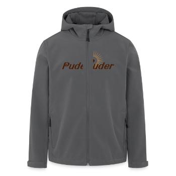 Puderluder (2-farbig) / Styling / Friseur / - Recycelte Männer Softshell-Jacke von Stanley/Stella - Anthrazit - Vorne - AI Model Male 185 light (185cm)