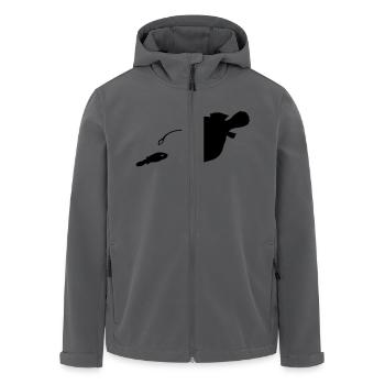 Anglerfisch - Recycelte Männer Softshell-Jacke von Stanley/Stella - Anthrazit - Vorne - AI Model Male 185 light (185cm)