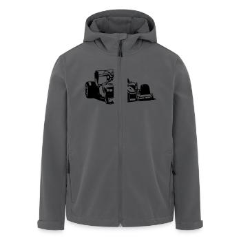 1c - Recycelte Männer Softshell-Jacke von Stanley/Stella - Anthrazit - Vorne - AI Model Male 185 light (185cm)