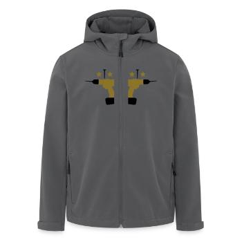 Handyman Logo - Recycelte Männer Softshell-Jacke von Stanley/Stella - Anthrazit - Vorne - AI Model Male 185 light (185cm)