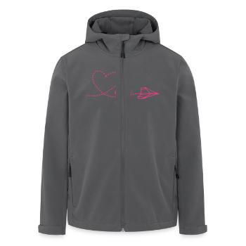 Mallorca Papierflieger - Recycelte Männer Softshell-Jacke von Stanley/Stella - Anthrazit - Vorne - AI Model Male 185 light (185cm)