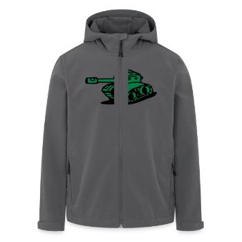 gepanzerter panzer armee militärischer kampfpanzer - Recycelte Männer Softshell-Jacke von Stanley/Stella - Anthrazit - Vorne - AI Model Male 185 light (185cm)