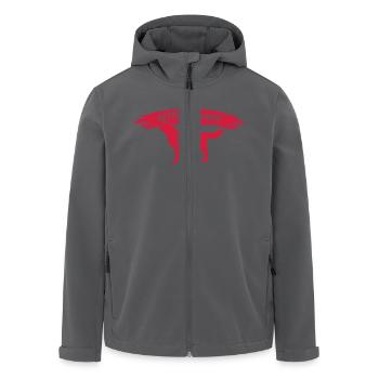 Rettungshunde Rückenschild Rettungshundestaffel - Recycelte Männer Softshell-Jacke von Stanley/Stella - Anthrazit - Vorne - AI Model Male 185 light (185cm)