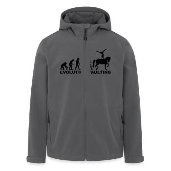 Voltigieren - Recycelte Männer Softshell-Jacke von Stanley/Stella - Anthrazit - Vorne - AI Model Male 185 light (185cm)