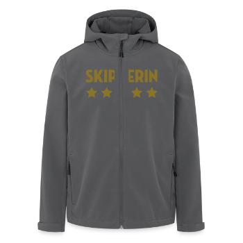 Skipper / Skipperin / Segeln / Windsurfen / Boot - Recycelte Männer Softshell-Jacke von Stanley/Stella - Anthrazit - Vorne - AI Model Male 185 light (185cm)
