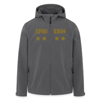 Leichtathletik / Sprint / Sprinter / Sprinterin - Recycelte Männer Softshell-Jacke von Stanley/Stella - Anthrazit - Vorne - AI Model Male 185 light (185cm)