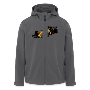 Racecar - Rennauto - Recycelte Männer Softshell-Jacke von Stanley/Stella - Anthrazit - Vorne - AI Model Male 185 light (185cm)
