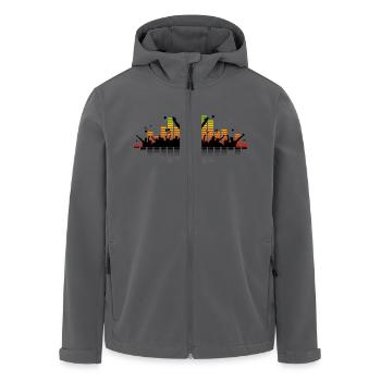 Menschen - Konzert Festival - Recycelte Männer Softshell-Jacke von Stanley/Stella - Anthrazit - Vorne - AI Model Male 185 light (185cm)