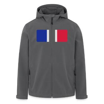 France Français Française French Frankreich - Recycelte Männer Softshell-Jacke von Stanley/Stella - Anthrazit - Vorne - AI Model Male 185 light (185cm)